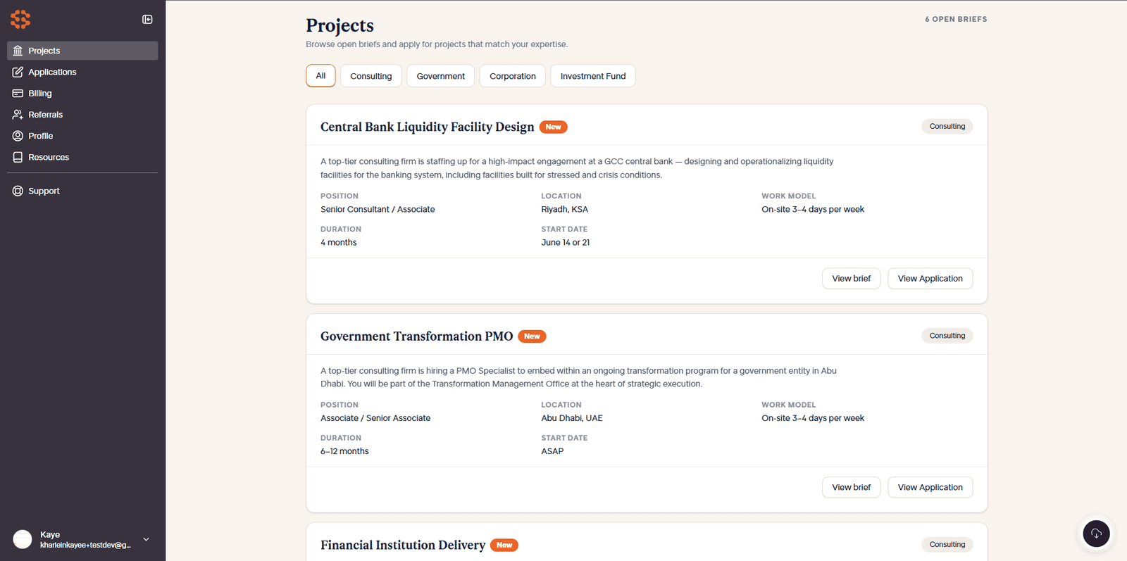 Sharp Minds — platform screenshot (demo data)